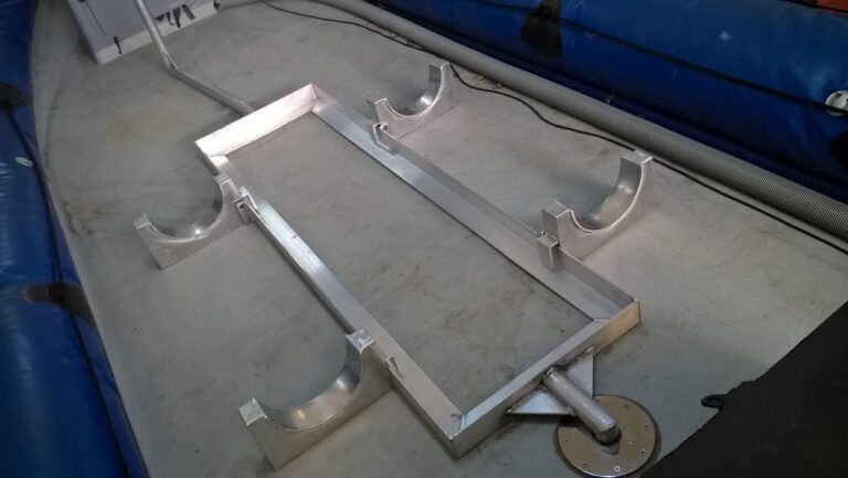 Custom Aluminium Cradle Frames for Diving Boats